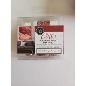 Color Pour Glitter Pouring Paint Mix Amber B18
